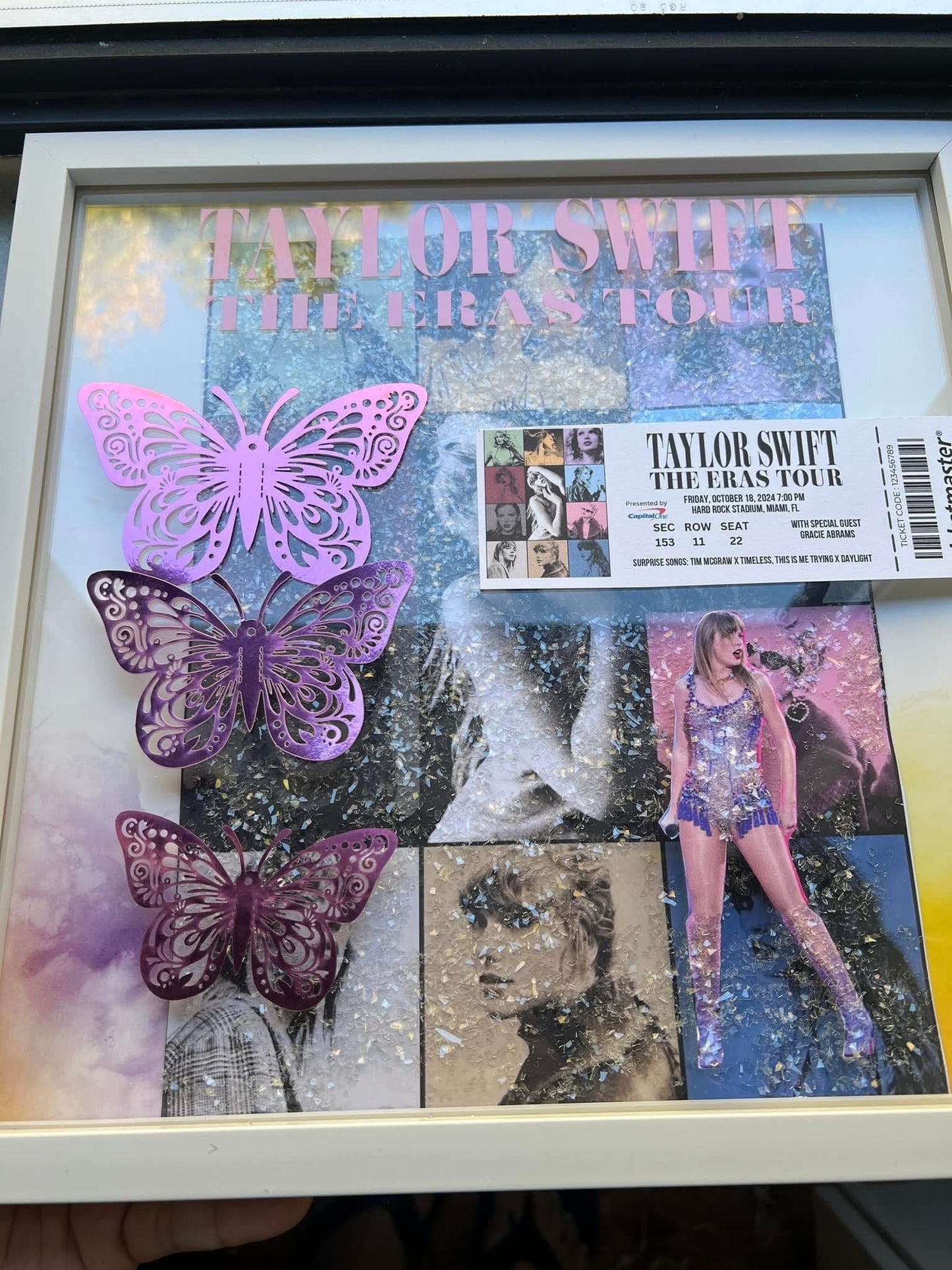 12x12 Custom Eras Tour Concert Shadowbox