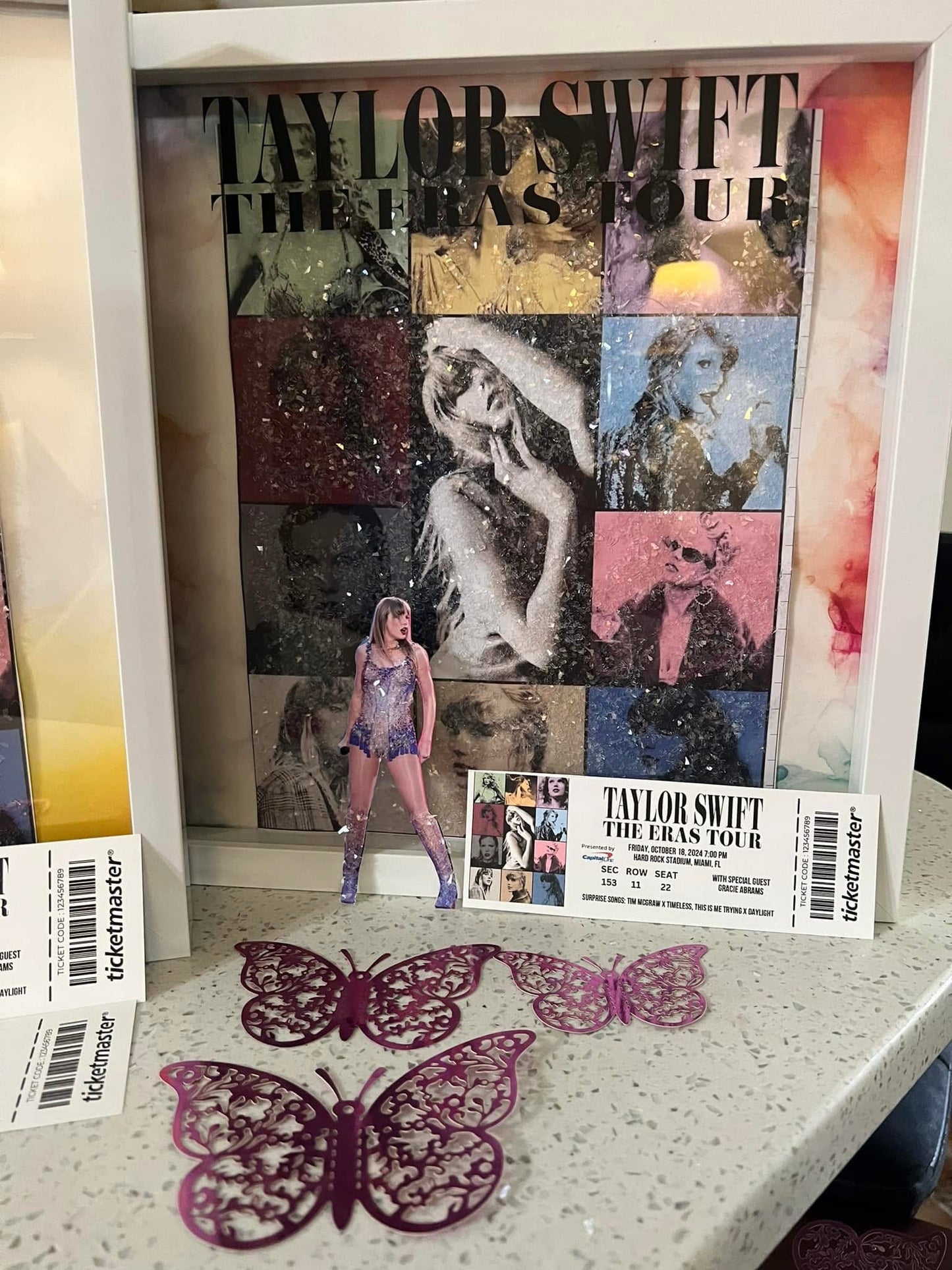 12x12 Custom Eras Tour Concert Shadowbox