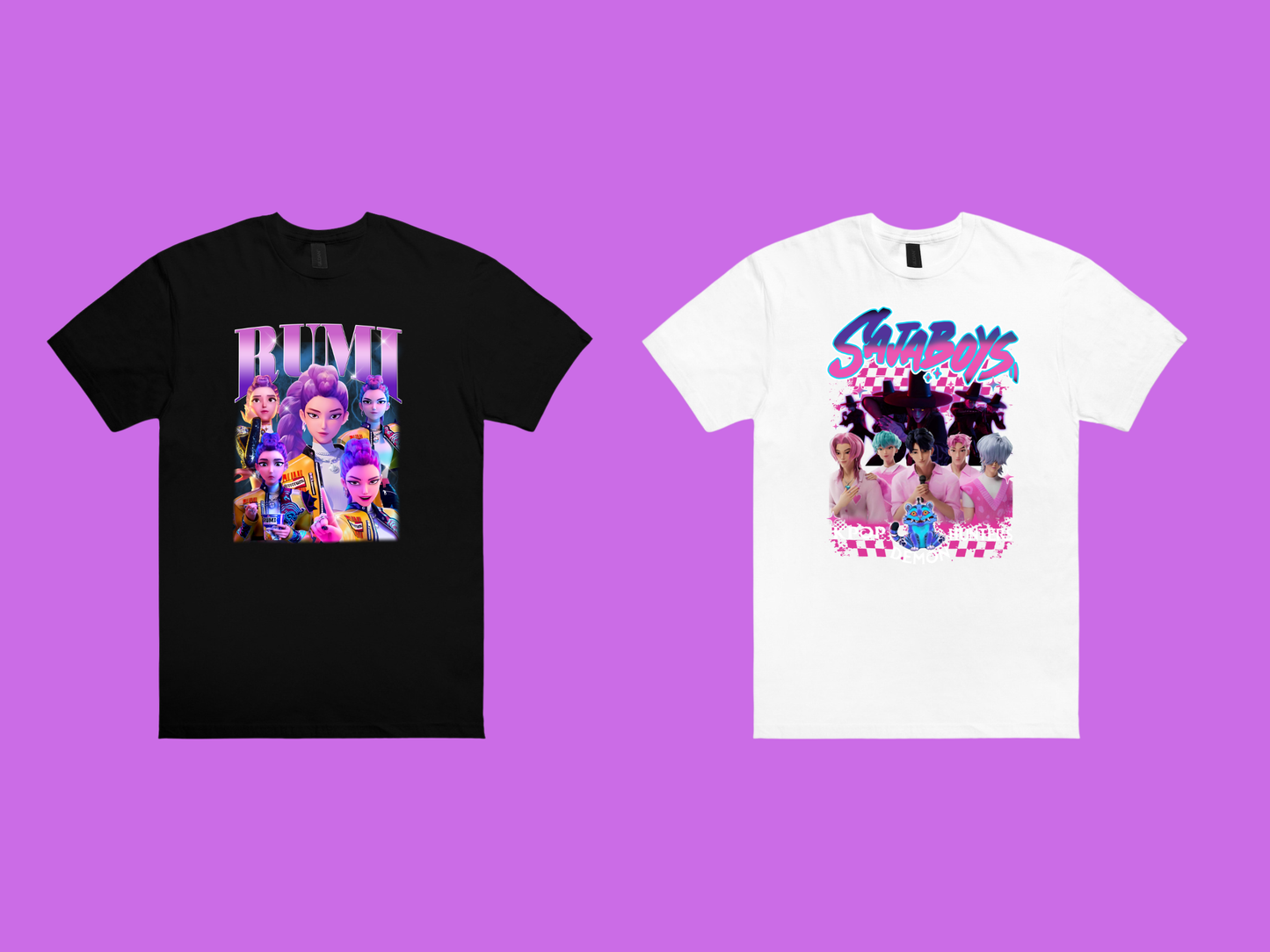 Huntr/X Saja Boys Character Adult Gildan Tshirt