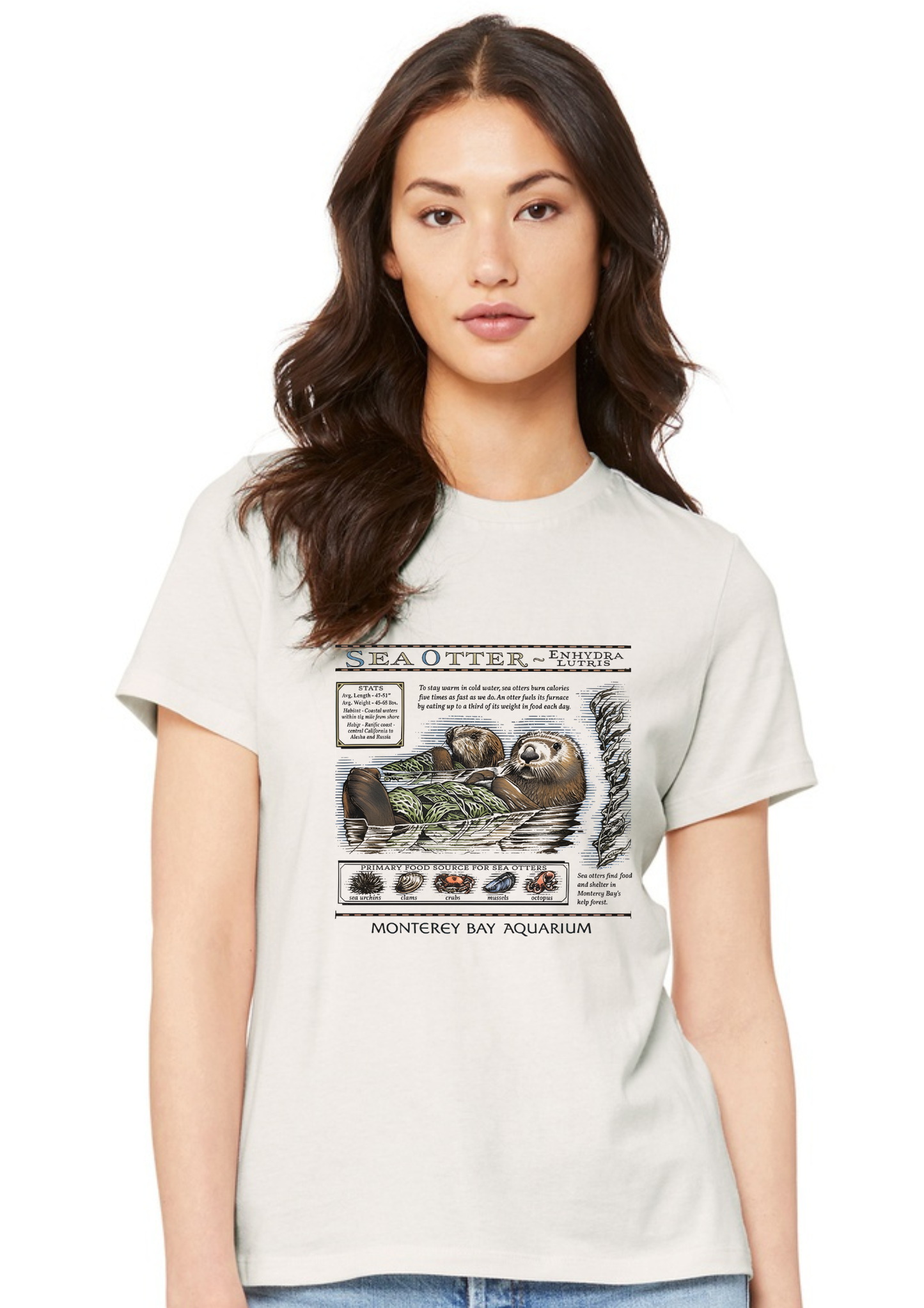 SEA OTTER MONTEREY BAY VINTAGE TEE