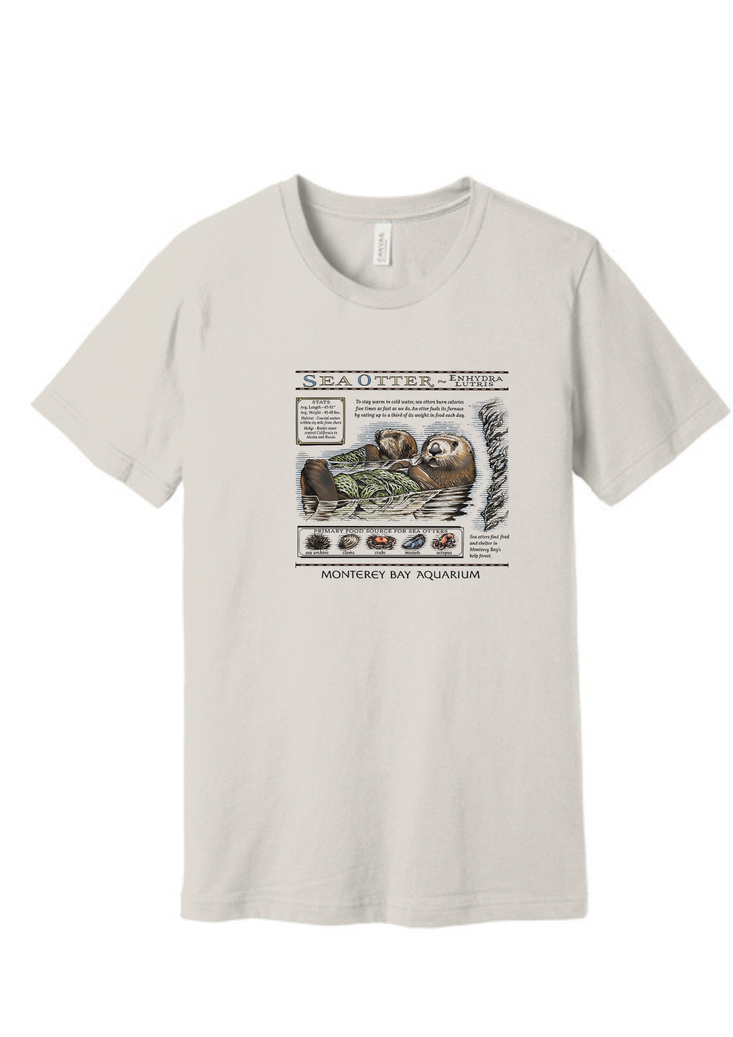 SEA OTTER MONTEREY BAY VINTAGE TEE
