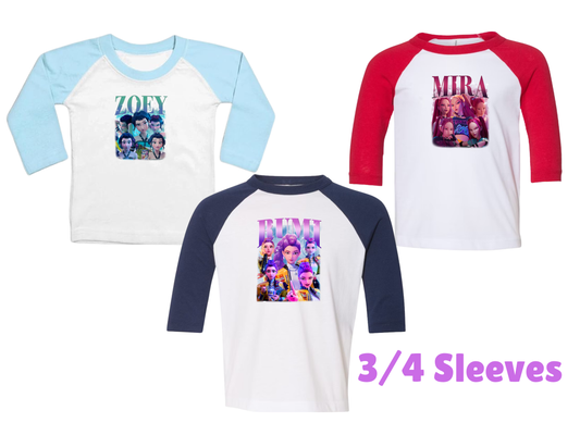 Huntr/X 3/4 Raglan YOUTH Tshirt