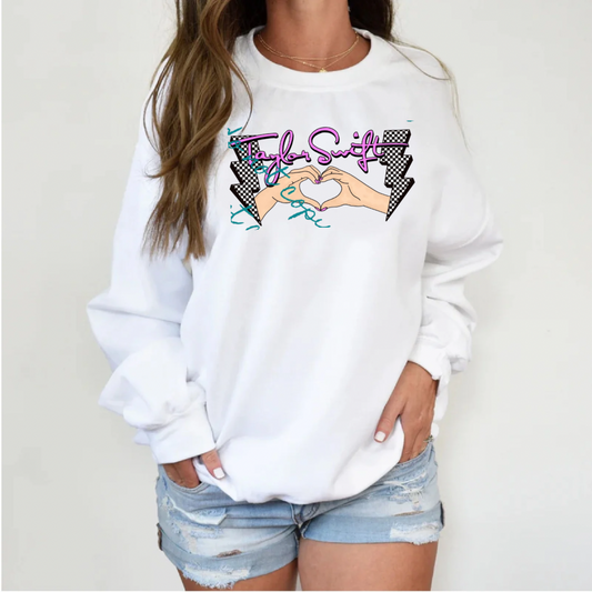 Taylor Heart Hands Sweatshirt